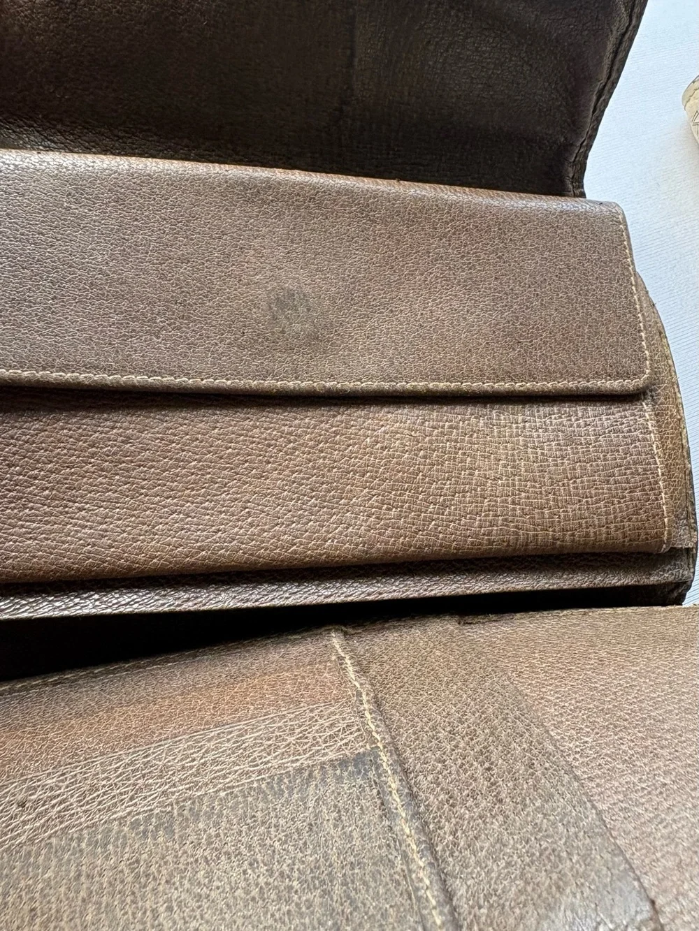 Gucci Beige and Brown GG Monogram Canvas Men's Wallet